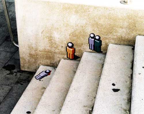 pixelphil | staircase | bordeaux