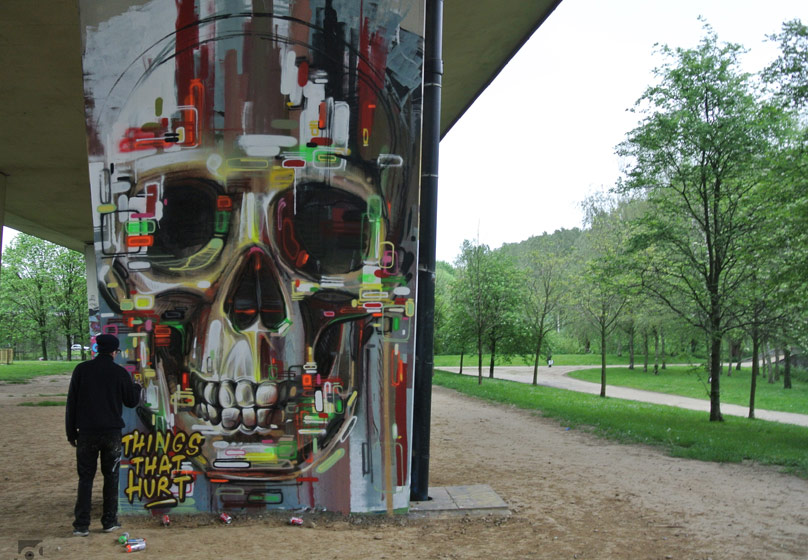 steve-locatelli | skull | bridge | bruxelles | belgium