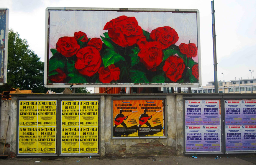 the-wa | billboard | torino | red | italy