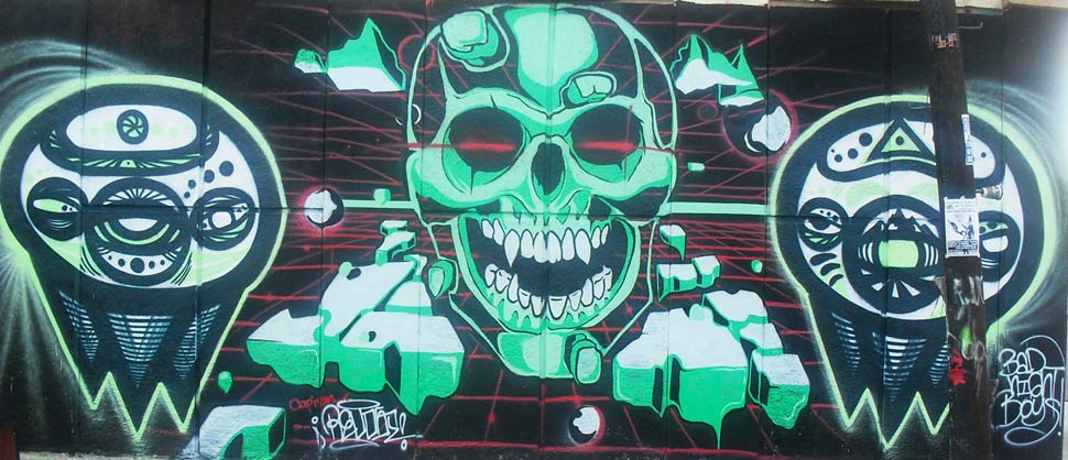 revost | green | skull | mexico
