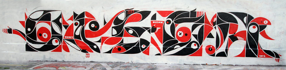 olson | onoff-crew | black | red | paris