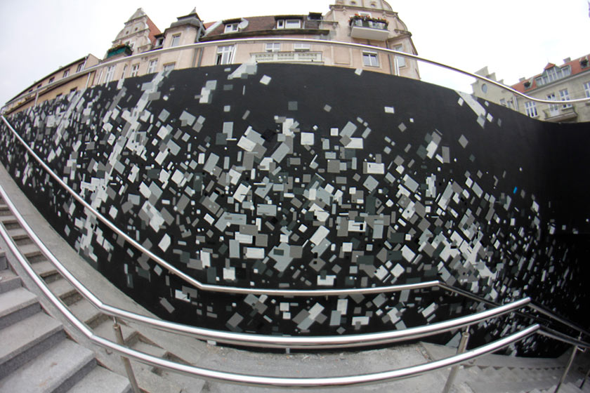 seikon | black | staircase | poland