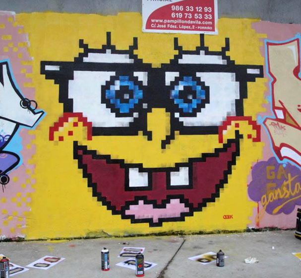 cook | pixel | yellow | porrino | spain