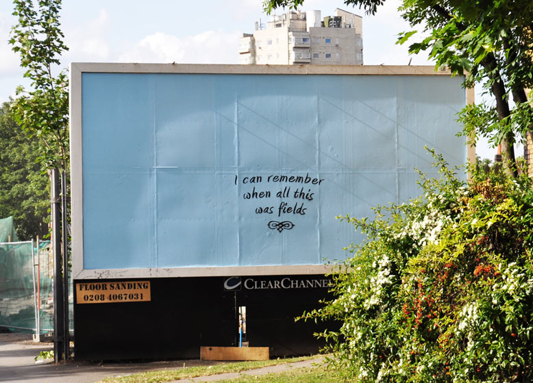 idiom | text-message | billboard | london | ukingdom