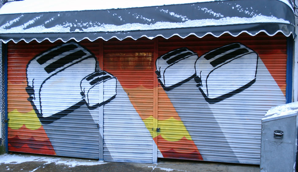 toaster | shutters | london | snow | ukingdom