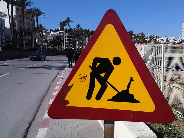 jinks | roadsign | morocco | various