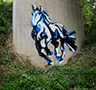 guido-van-helten | horse | bridge | australia (5 votes)