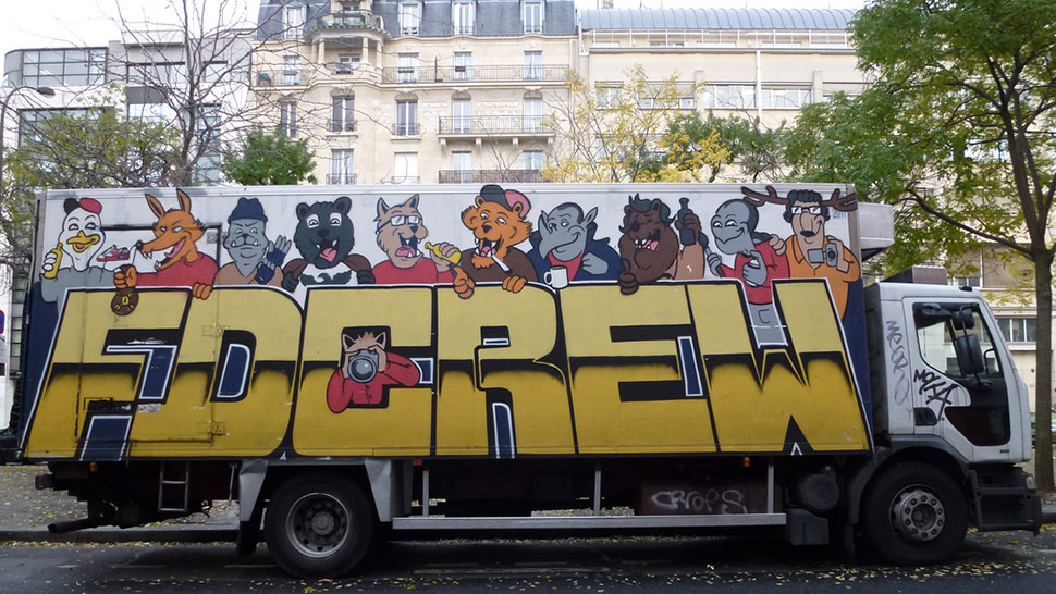 graffiti truck