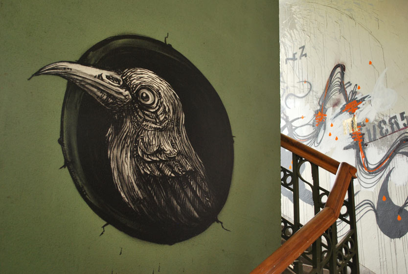 roa | bird | bruxelles | belgium