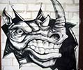 roa | gent | belgium | rhinoceros (6 votes)