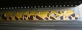osgemeos | yellow | bridge | brazil (100 votes)