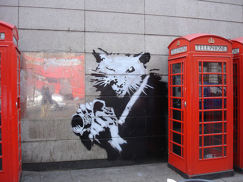 banksy | rat | phone | ukingdom