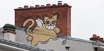 mrchat | orleans | rooftop | cat | france (19 votes)