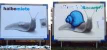 humanifree | dusseldorf | billboard | snail | germany (7 votes)