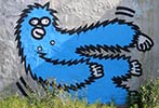 lesec | blue | monkey | volos | greece (39 votes)