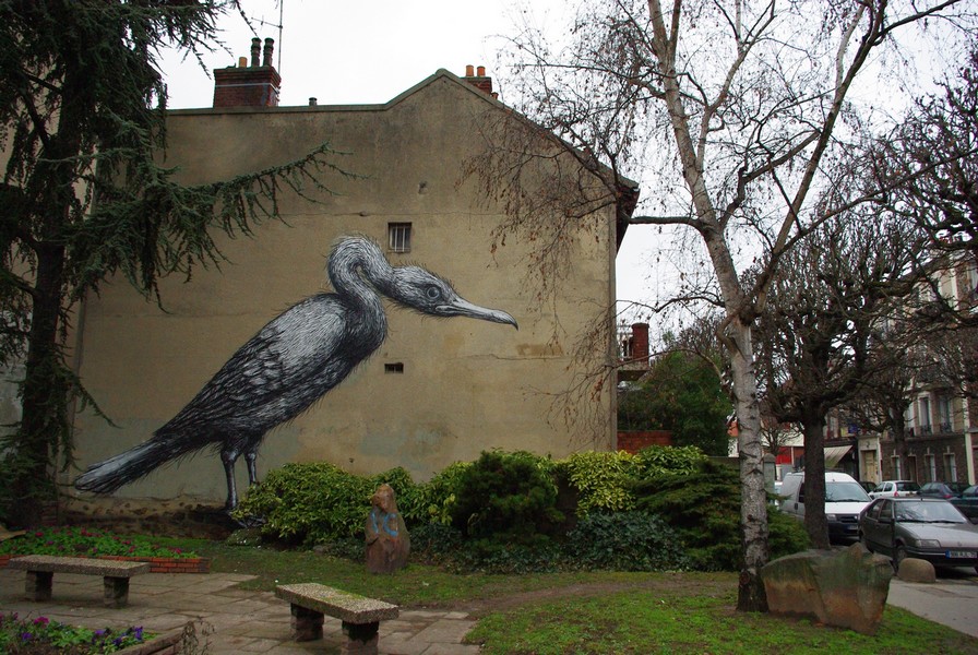 roa | bird | paris