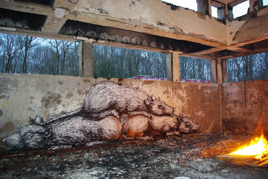 roa | rat | fire | paris