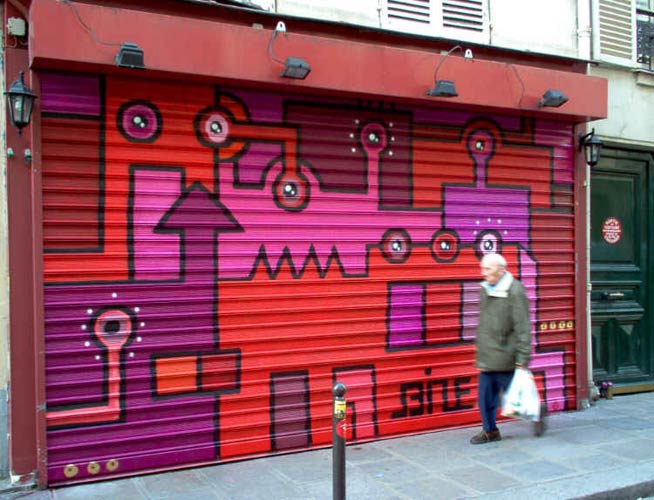 seize | shutters | red | paris