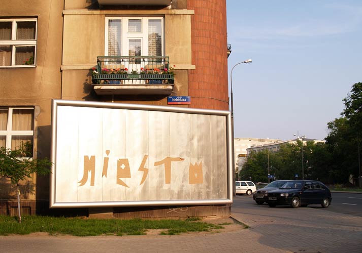 miesto | warsaw | billboard | poland