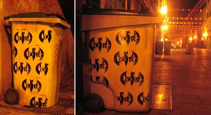 crustea | rennes | night | trash