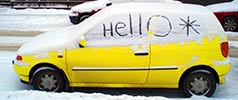 ohlala | snow | car | yellow | helsinki | finland | scandinavia (52 votes)