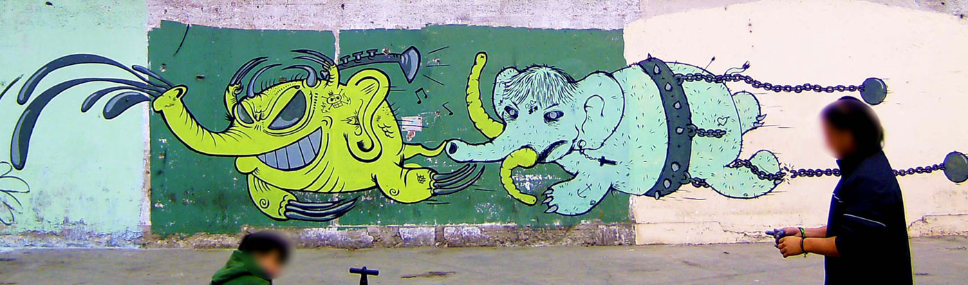 fumakaka | ioke | seimiek | lima | peru | green | elephant | south-america
