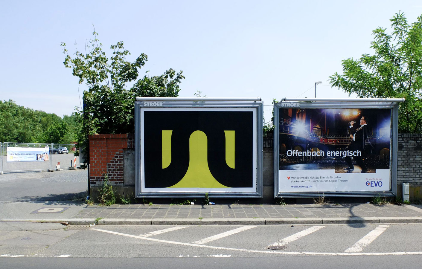 billboard germany frankfurt -ct- geometry minimalism
