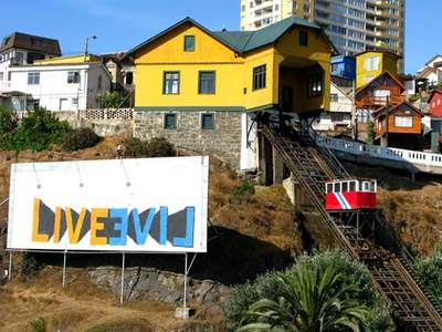  above valparaiso billboard chile