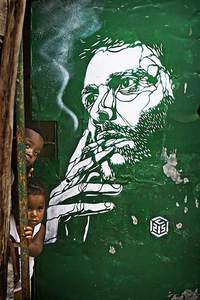  c215 saopaulo kids green stencil portrait brazil