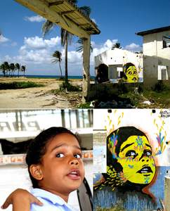  stinkfish san-andres portrait kids beach south-america