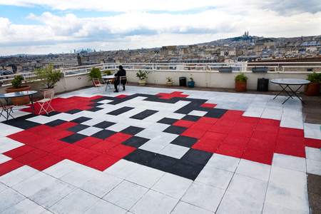  spaceinvader floor pixel paris