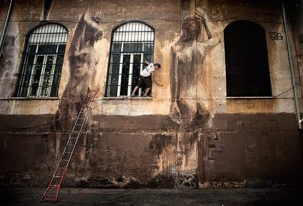  borondo process roma italy