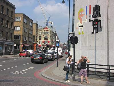 spaceinvader pixel london ukingdom