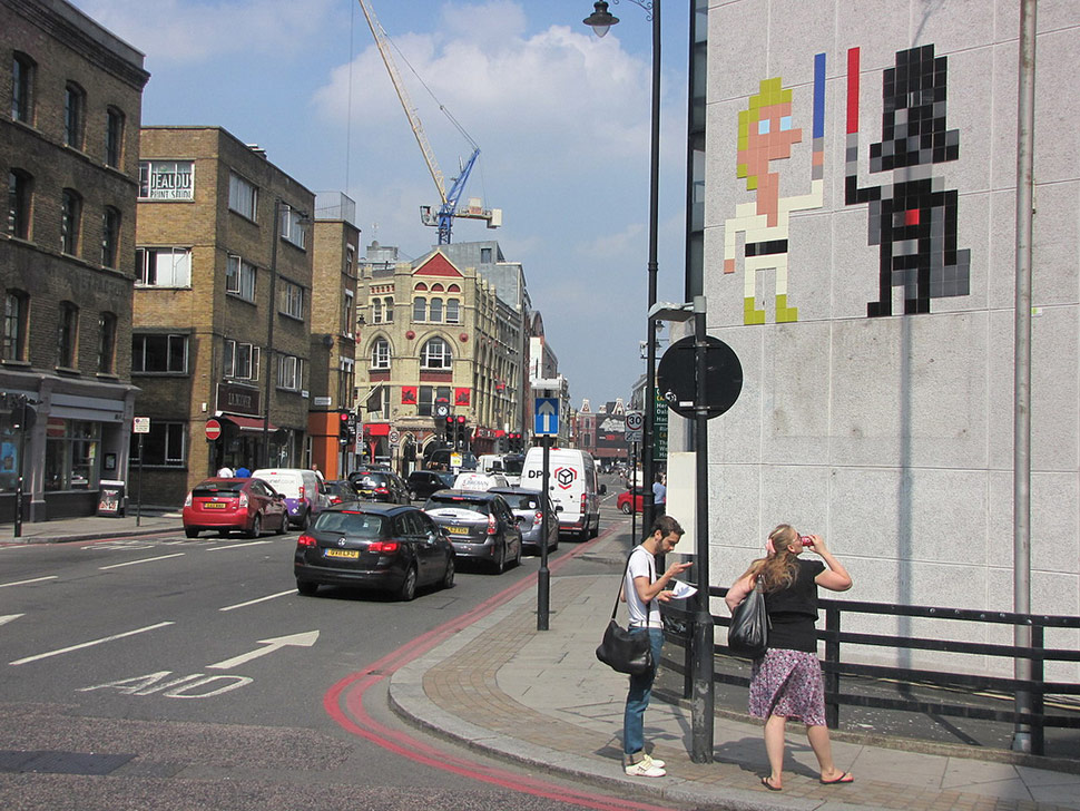 spaceinvader pixel london ukingdom