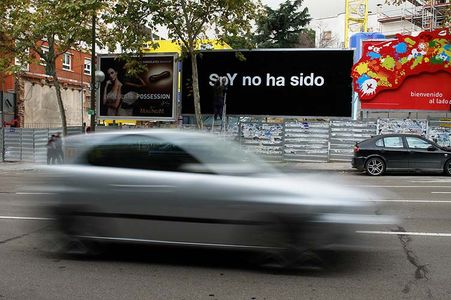  spy billboard madrid spain