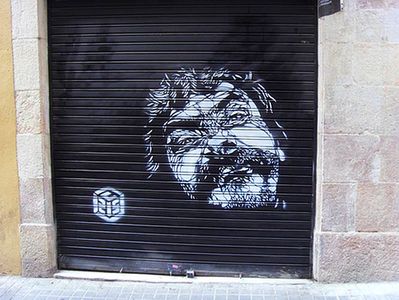  c215 stencil portrait barcelona