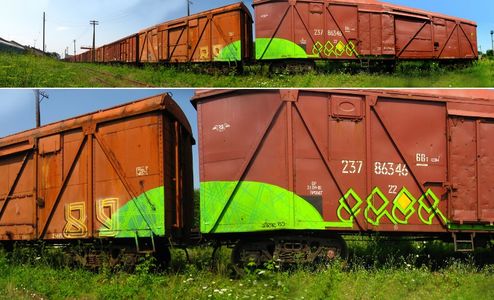  slick york error -89- lutsk freight green ukraine