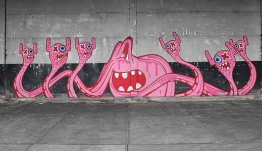  ox-alien pinwin pink octopus rotterdam netherlands