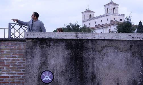  spaceinvader roma italy