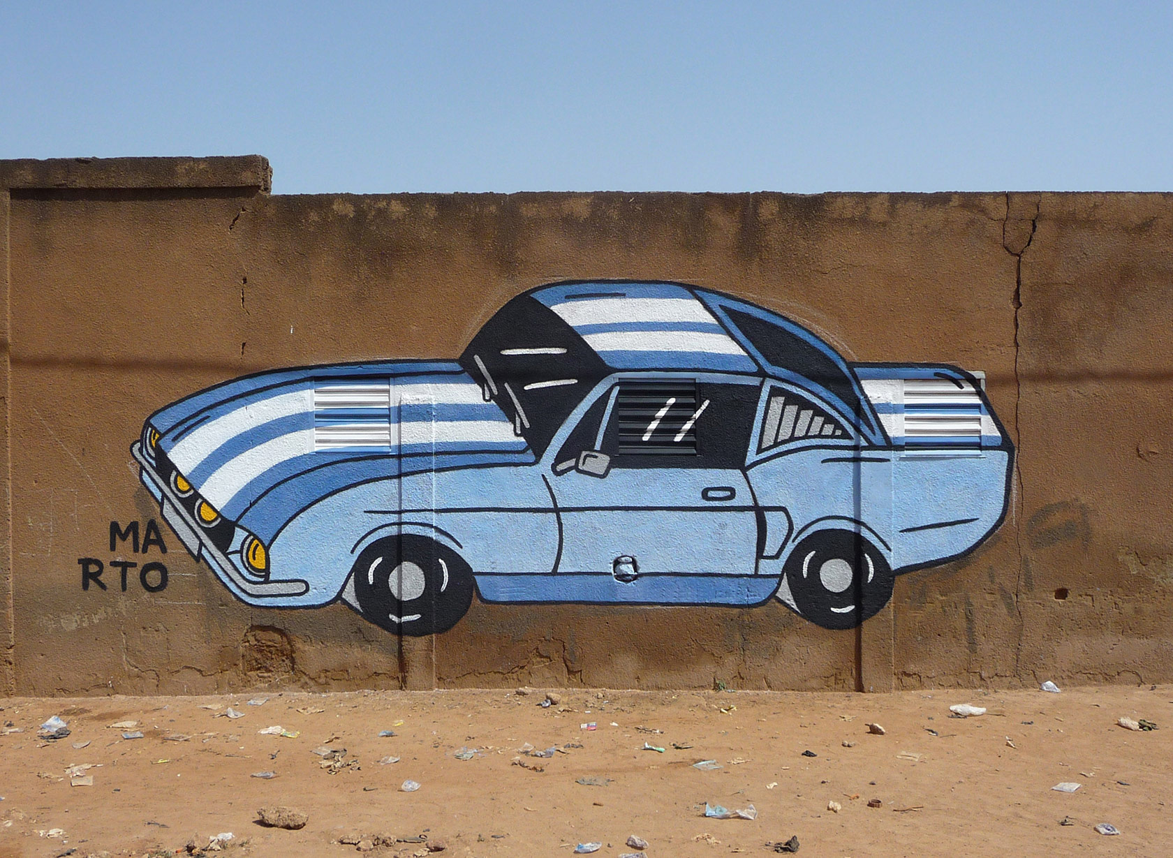 blue car marto africa