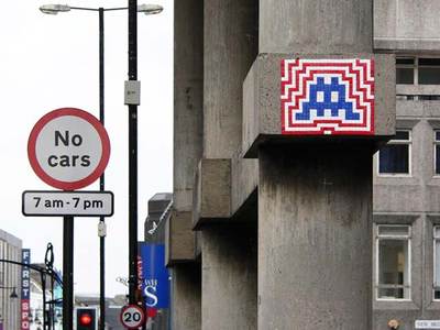  spaceinvader newcastle ukingdom