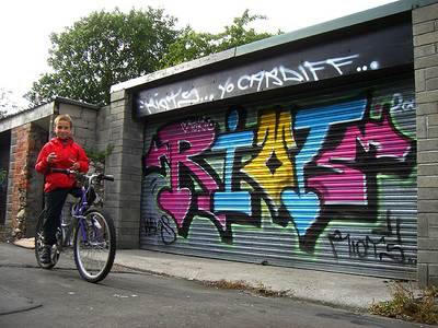  riots shutters cardiff kids bike ukingdom