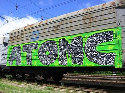  atoms green freight moscow russia