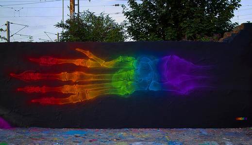 london rainbow hand shok-1