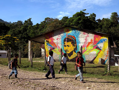 portrait kids stinkfish honduras