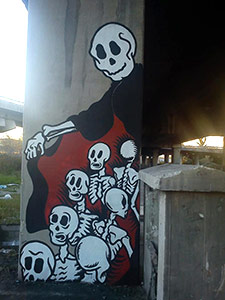 italy skull napoli arp