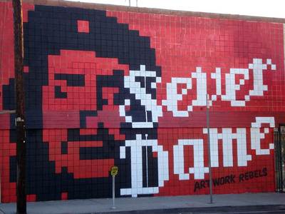  sever dame red pixel california