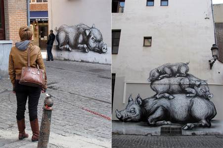  roa bruxelles pig belgium