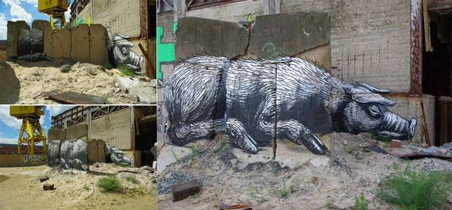  roa pig gent belgium