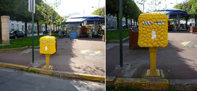  david-gouny yellow 3-d postbox paris